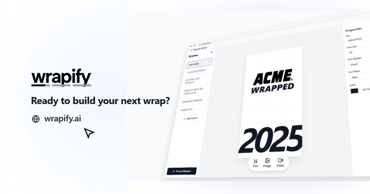 Wrapify - Personalized Data-Driven Videos